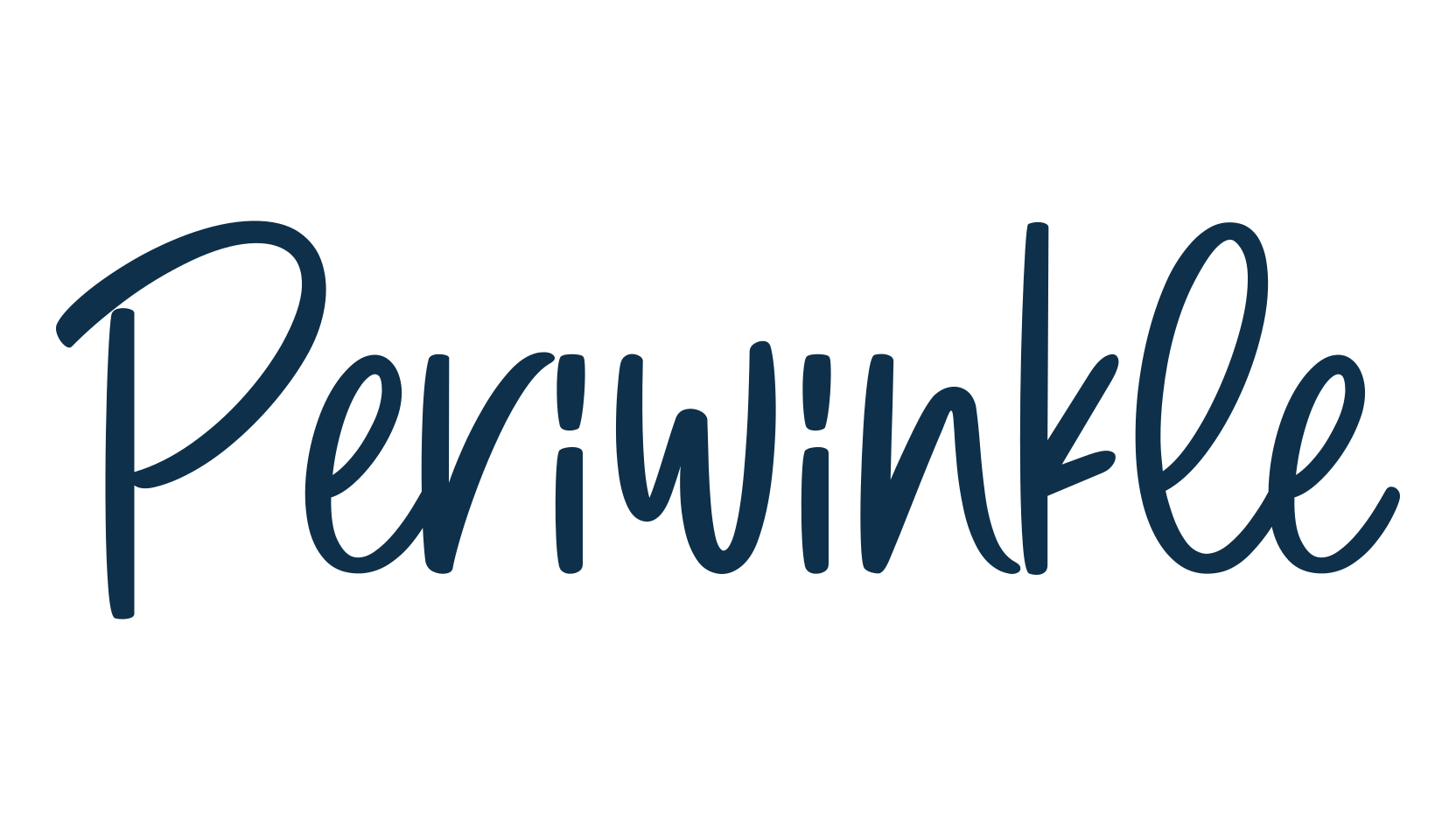 Periwinkle, handwriting font preview