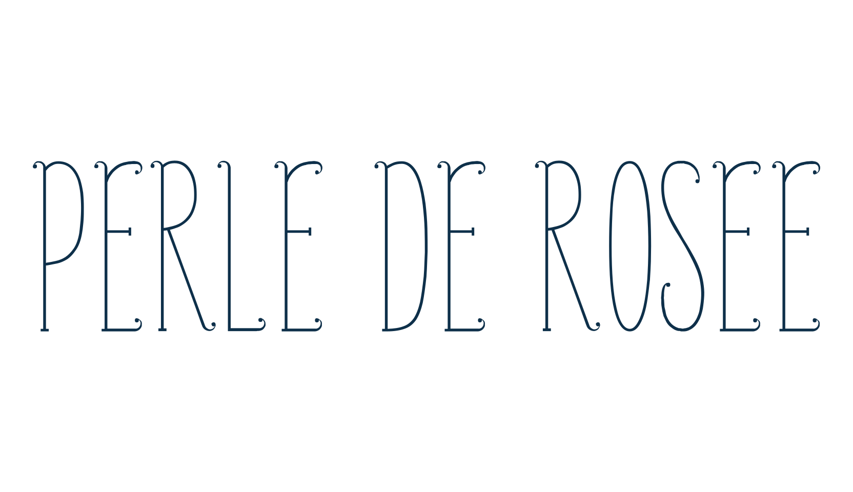 Perle De Rosee, various font preview
