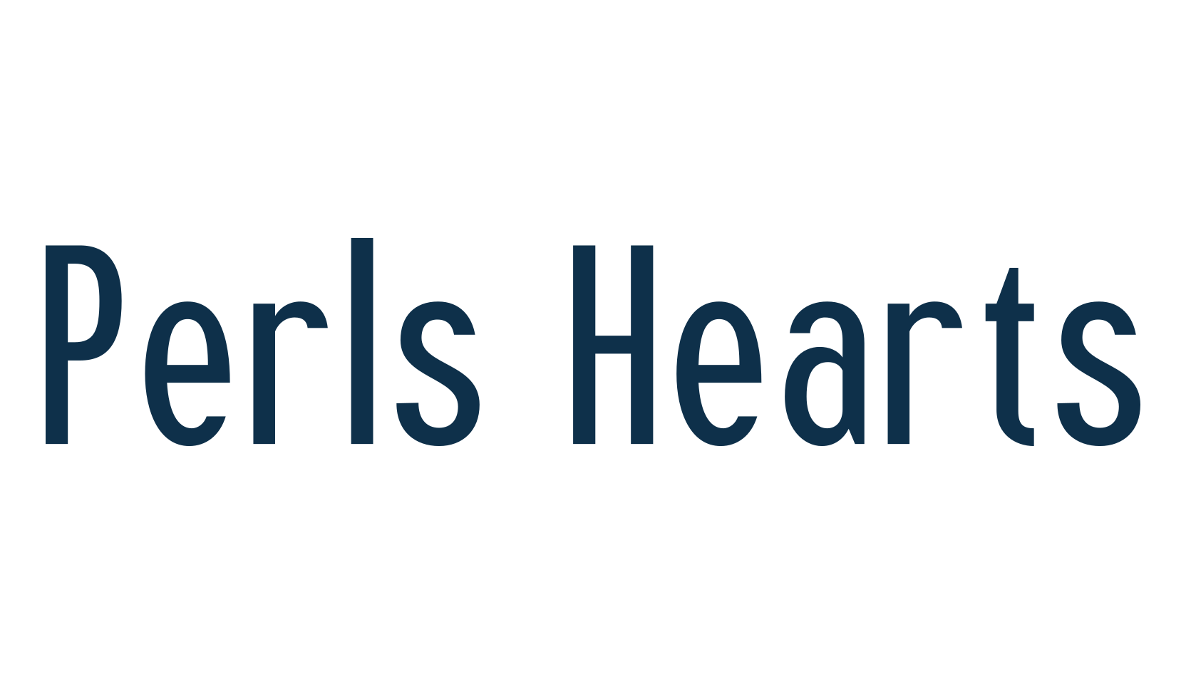 Perls Hearts, basic sans serif font preview