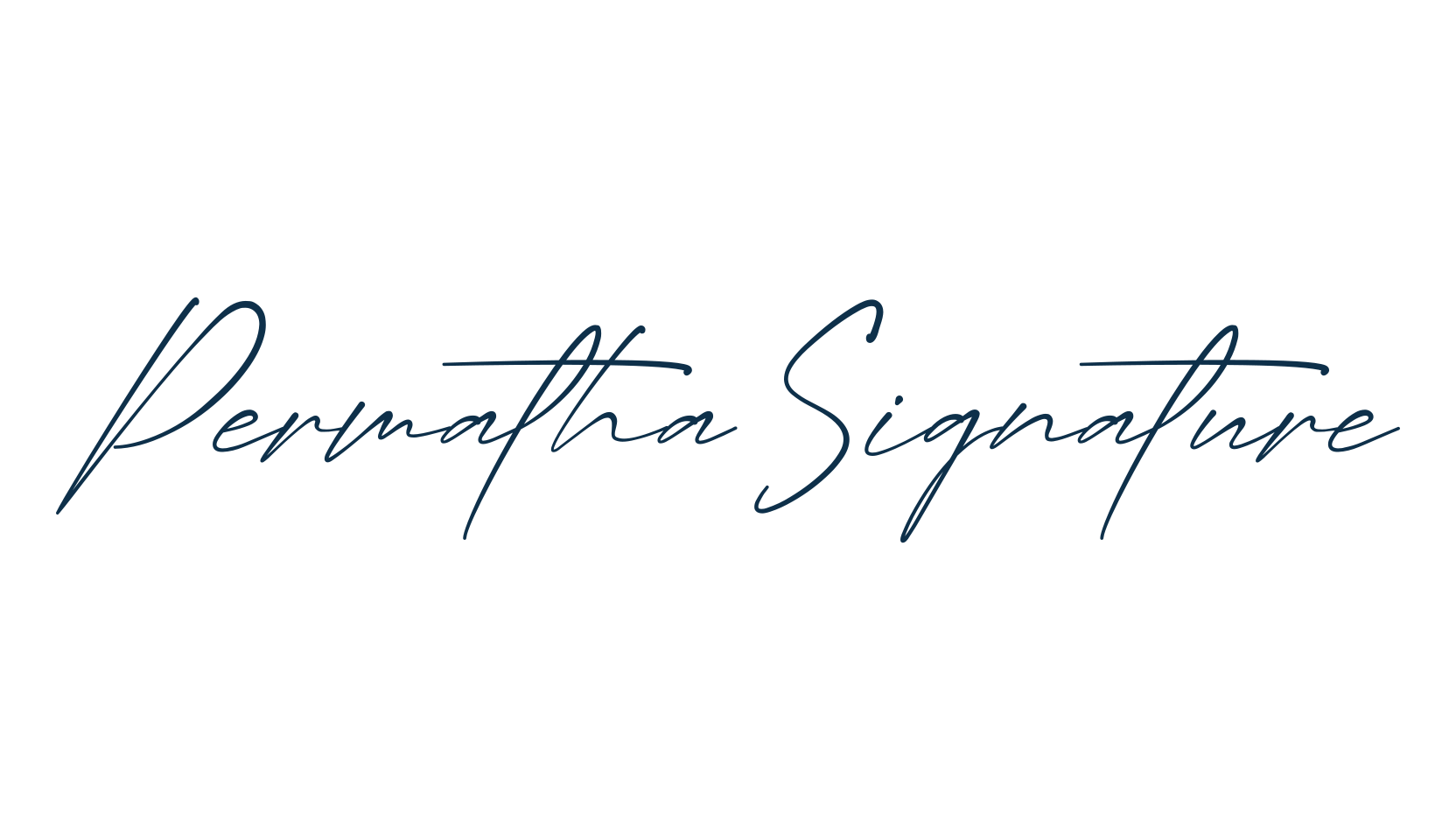 Permatha Signature, script handwritten fancy decorative calligraphy font preview
