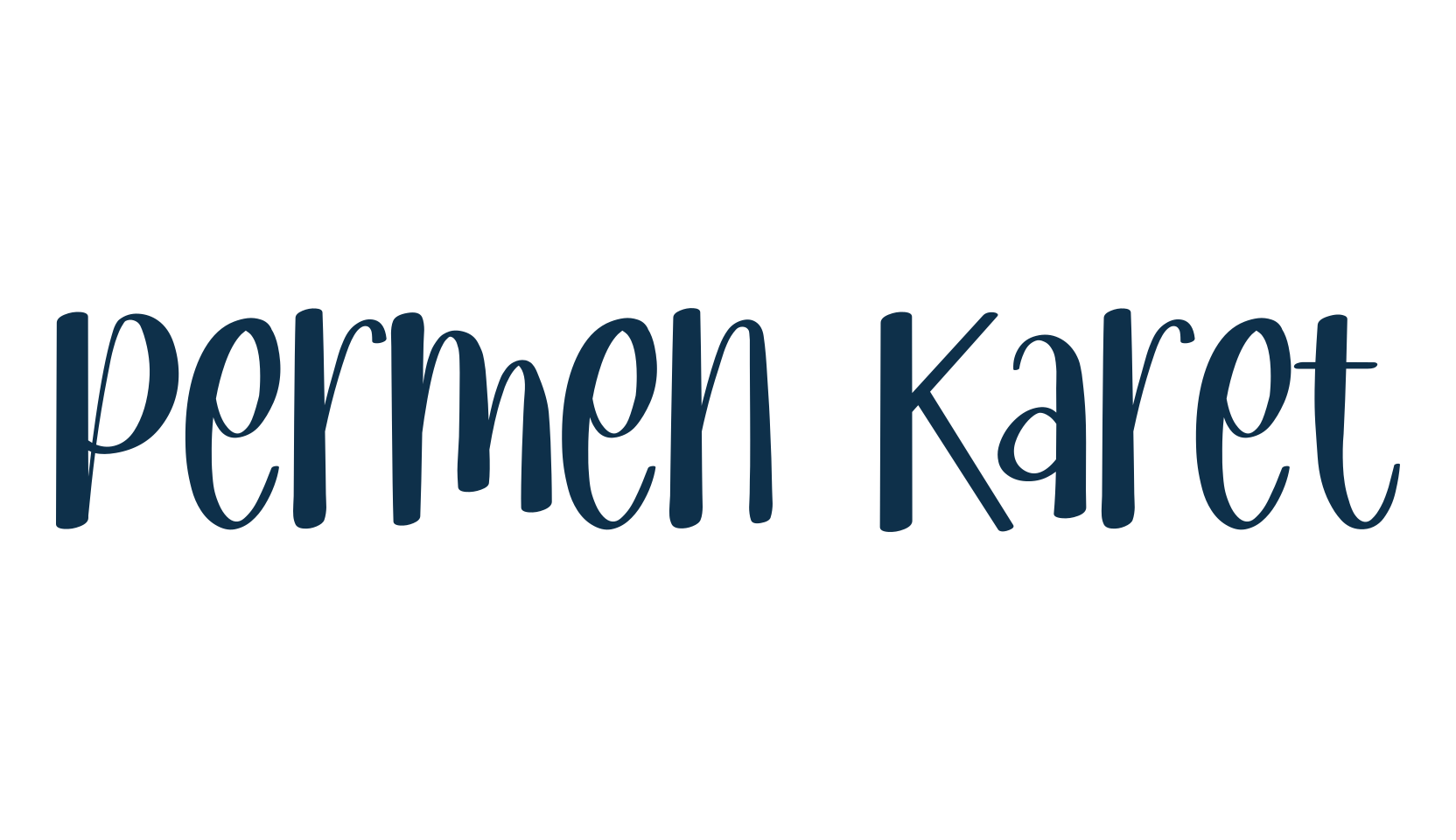 Permen Karet, cartoon font preview