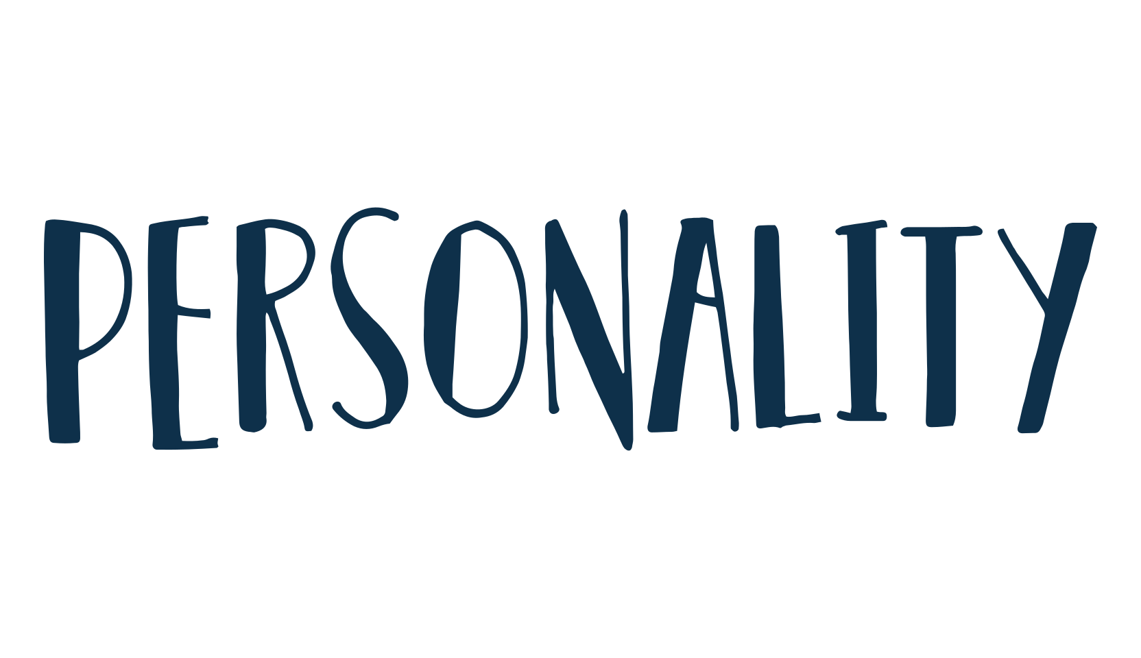 Personality, various font preview