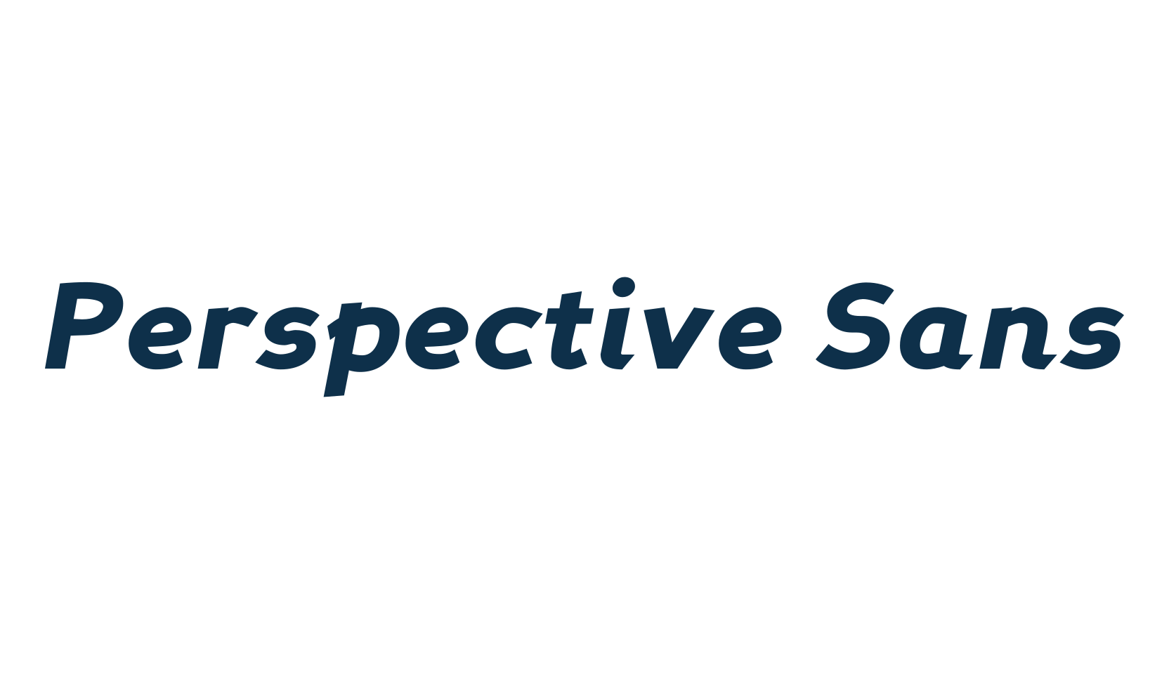 Perspective Sans, basic sans serif font preview