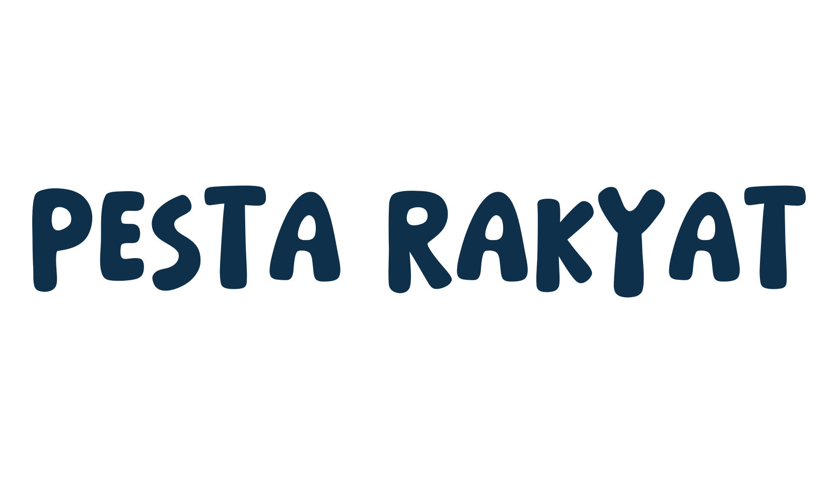 Pesta Rakyat, fancy cartoon decorative font preview