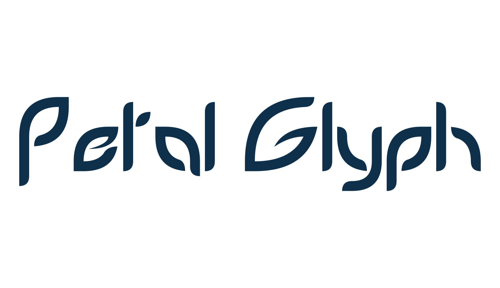 Petal Glyph, fancy various decorative font preview