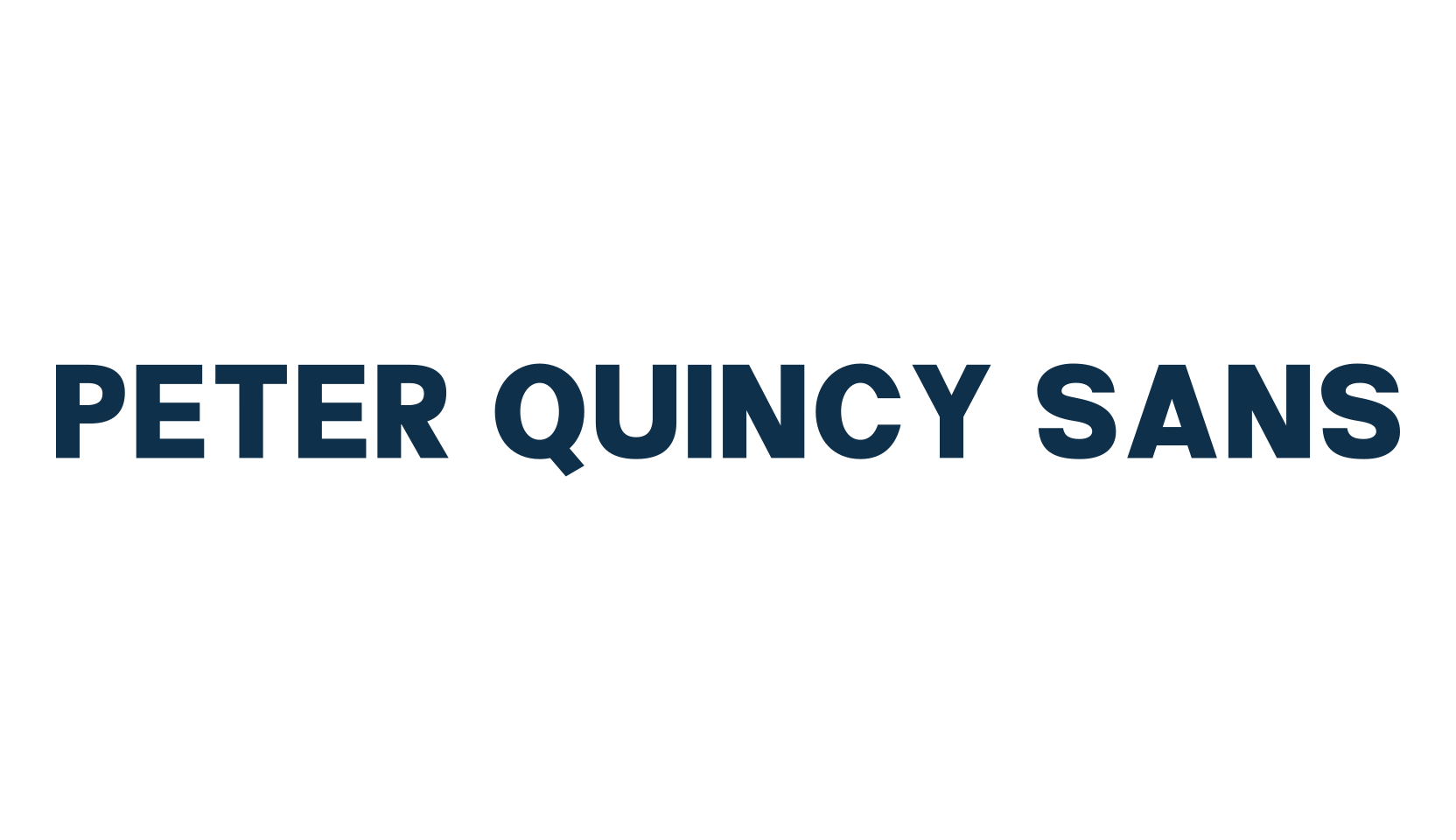 Peter Quincy Sans, sans serif font preview