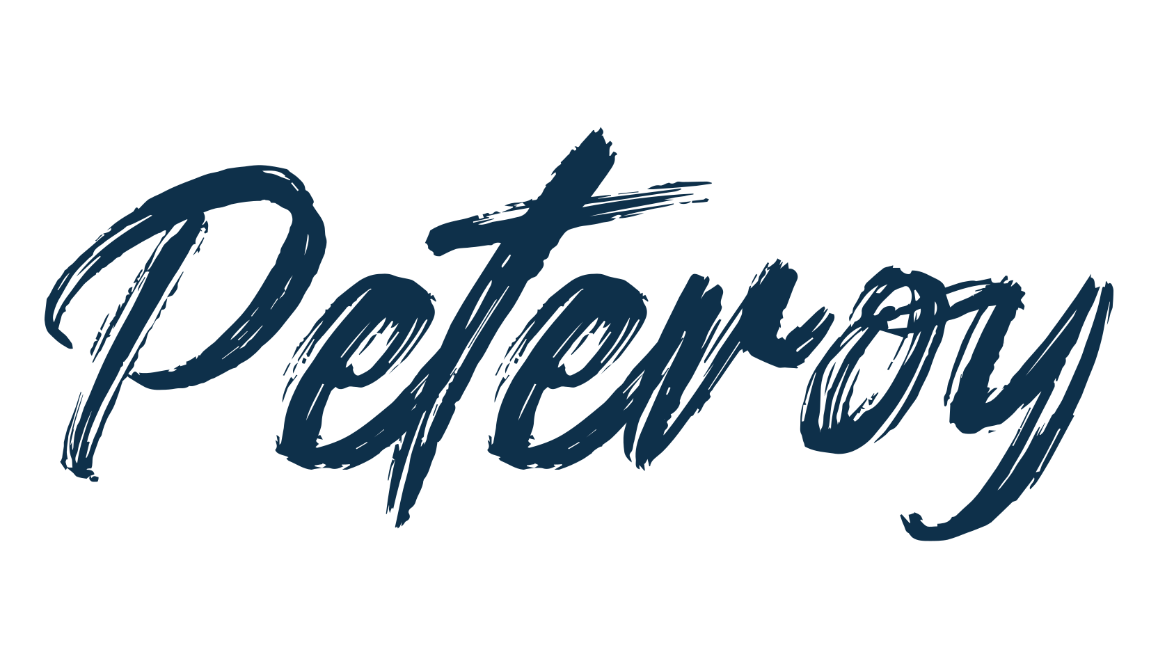 Peteroy, brush font preview