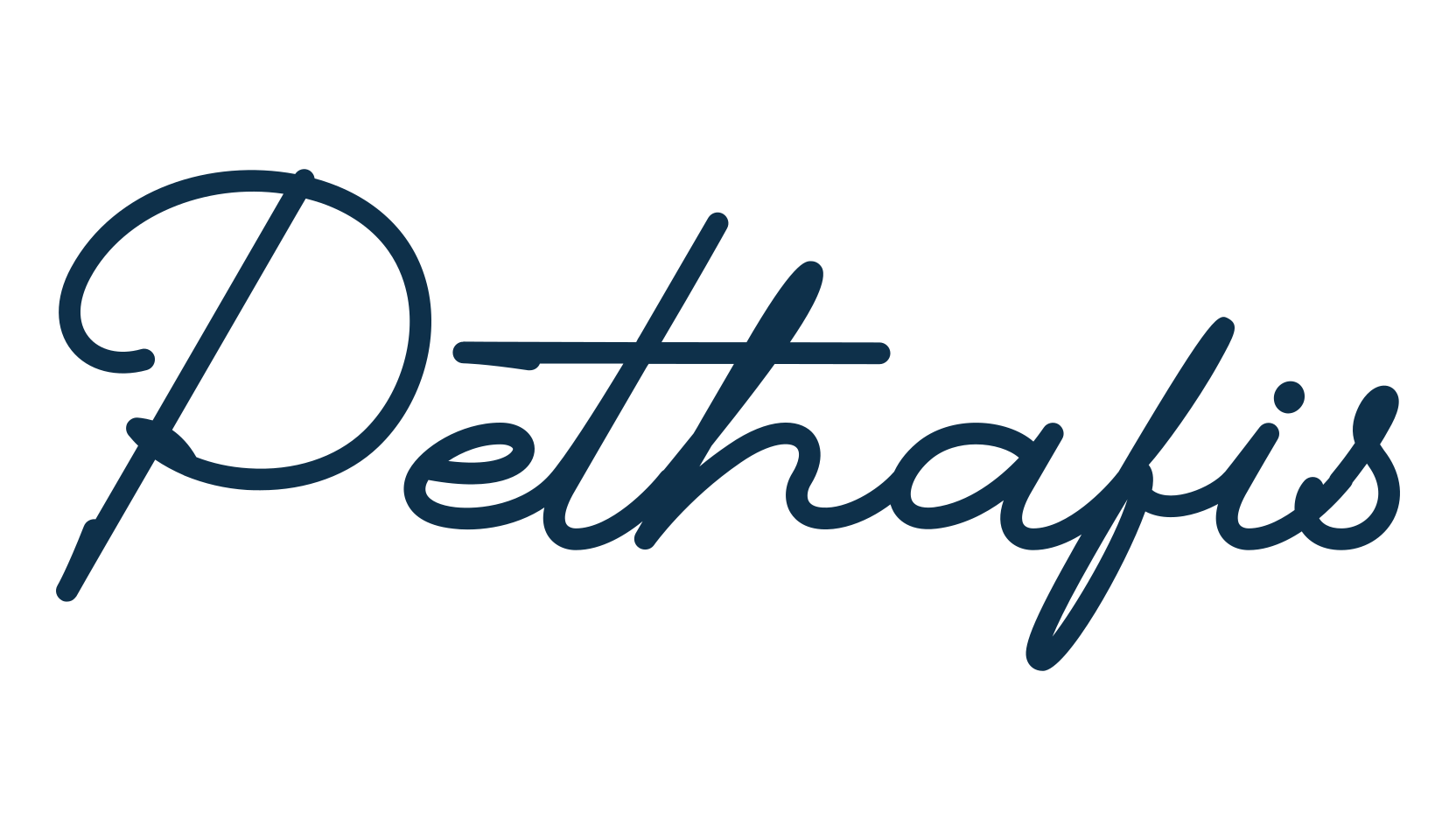 Pethafis, handwriting font preview