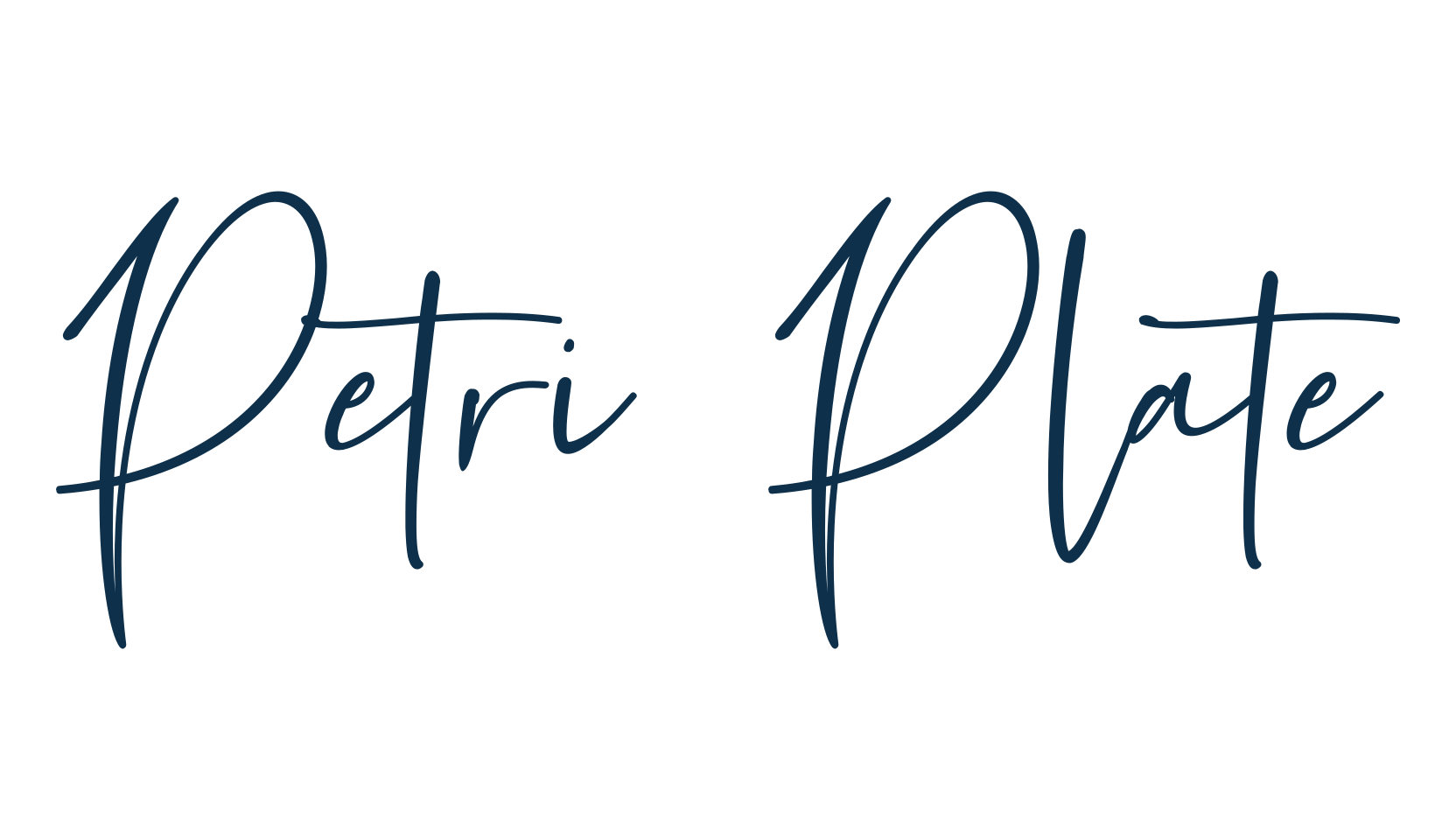 Petri Plate, script handwritten fancy decorative calligraphy font preview