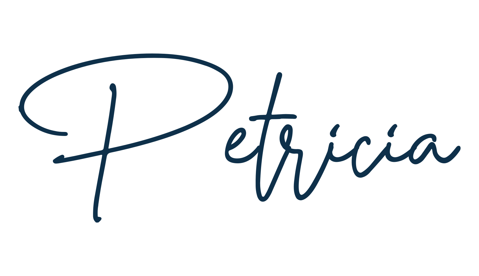 Petricia, handwriting font preview