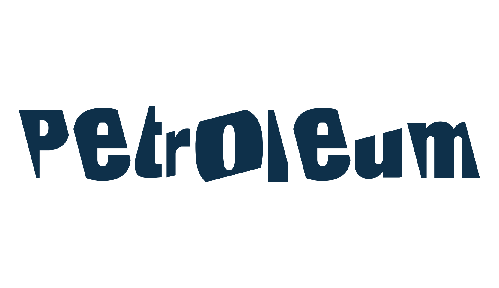 Petroleum, distorted font preview