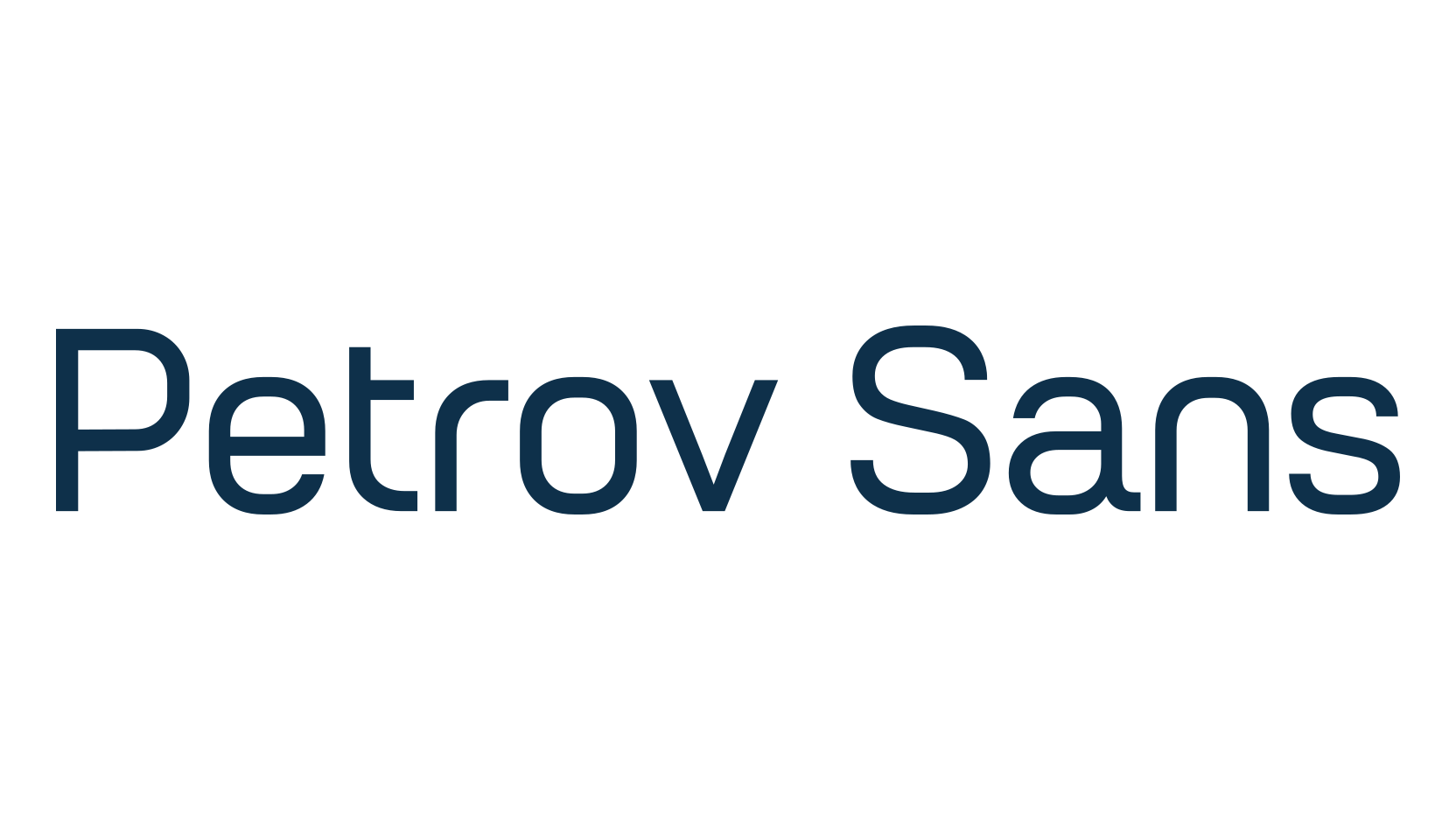Petrov Sans, sans serif font preview