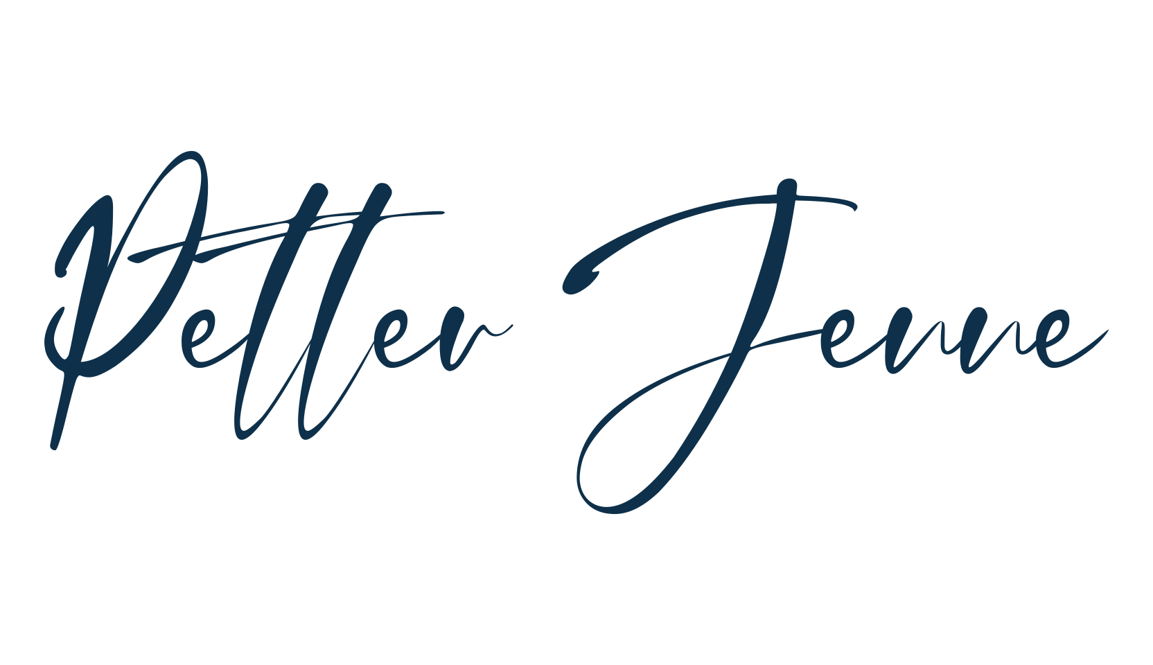 Petter Jenne, script handwritten fancy decorative calligraphy font preview