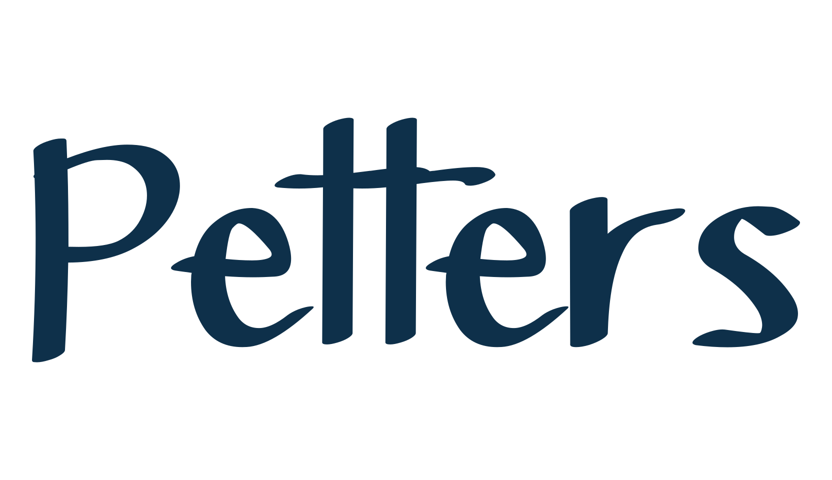 Petters, script handwritten fancy decorative calligraphy font preview