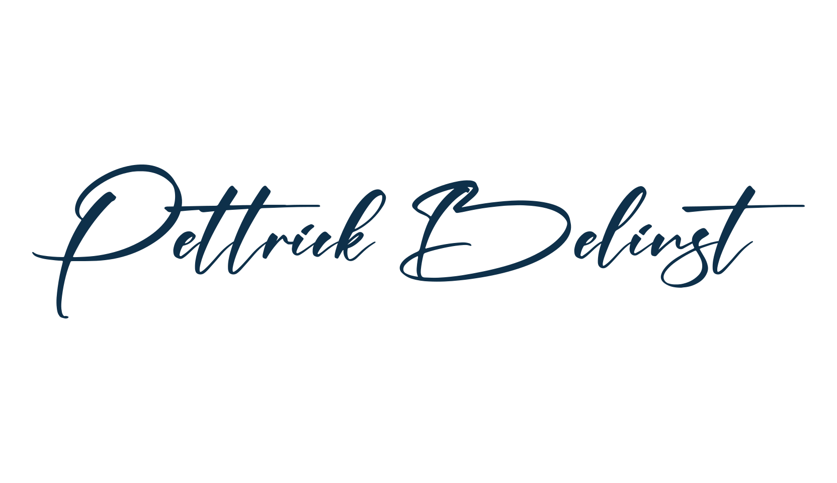 Pettrick Belinst, script handwritten fancy decorative calligraphy font preview