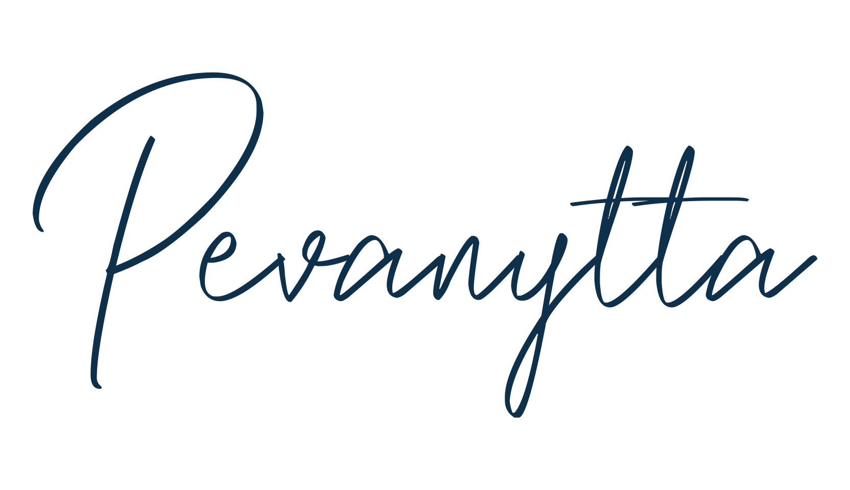 Pevanytta, handwriting font preview
