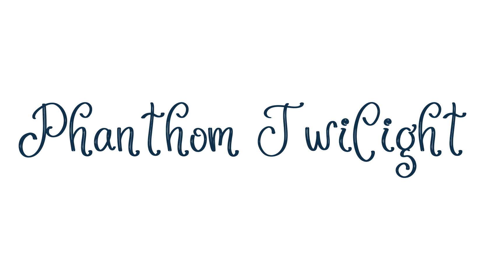 Phanthom Twilight, fancy decorative font preview