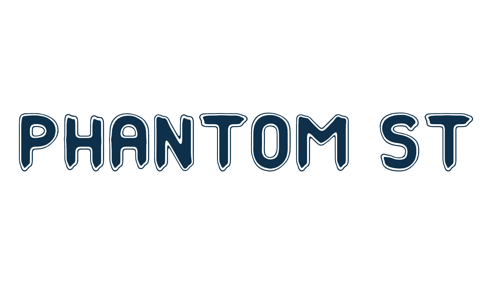 Phantom ST, cartoon font preview