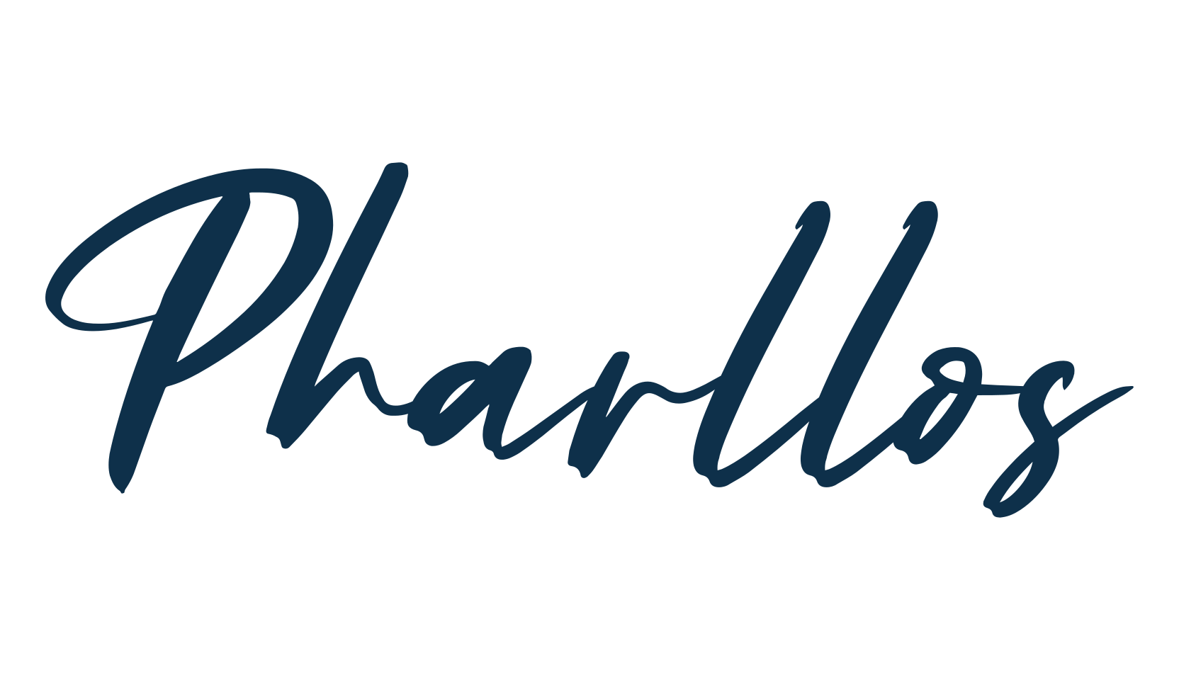 Pharllos, script handwritten fancy decorative calligraphy font preview