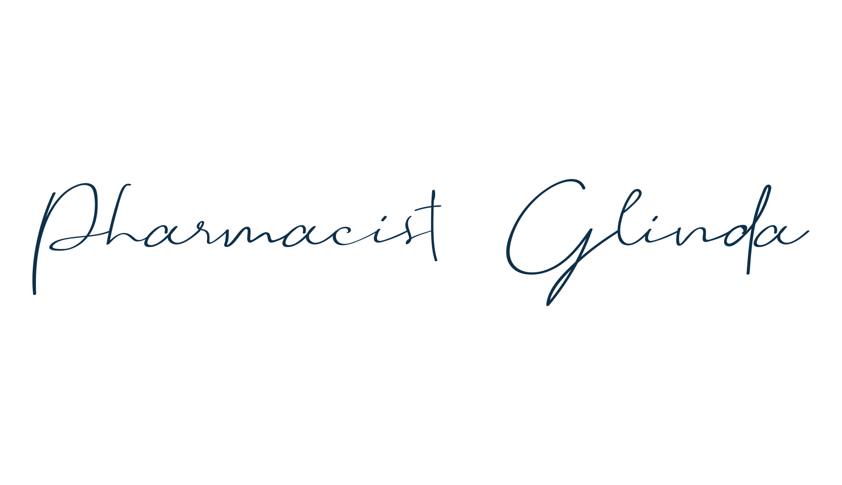 Pharmacist Glinda, script handwritten fancy decorative calligraphy font preview