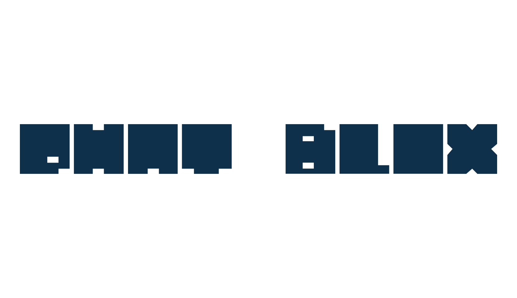 Phat Blox, techno square sci-fi font preview