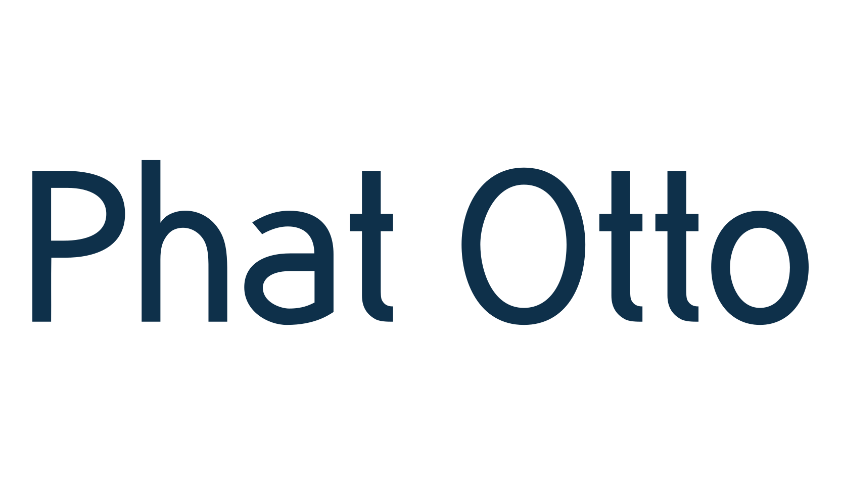 Phat Otto, basic sans serif font preview