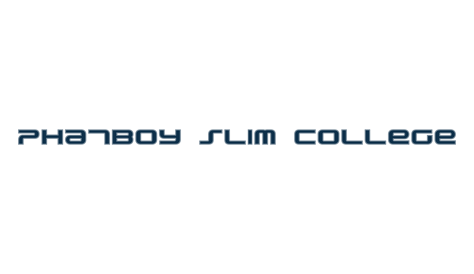 PhatBoy Slim College, fancy various techno sci-fi font preview