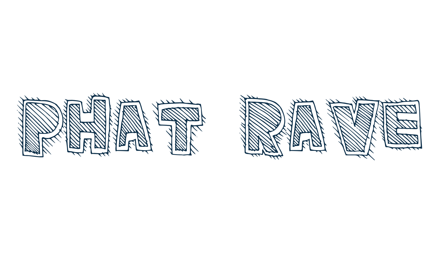 Phat Rave, cartoon font preview