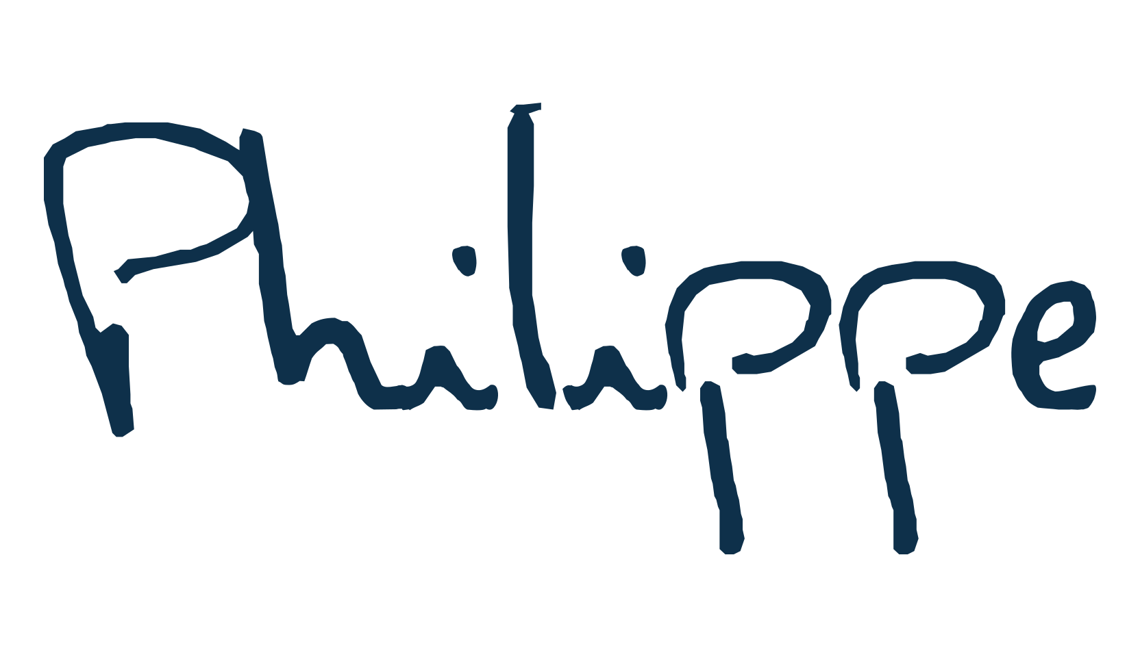 Philippe, handwriting font preview