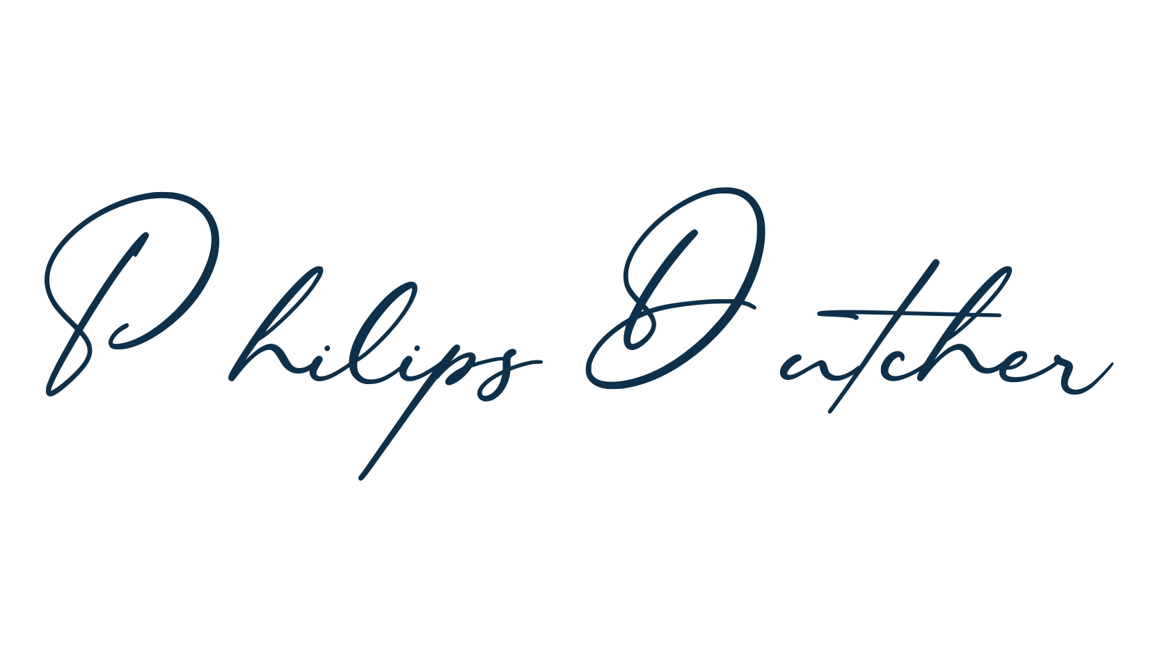 Philips Dutcher, script handwritten fancy decorative calligraphy font preview