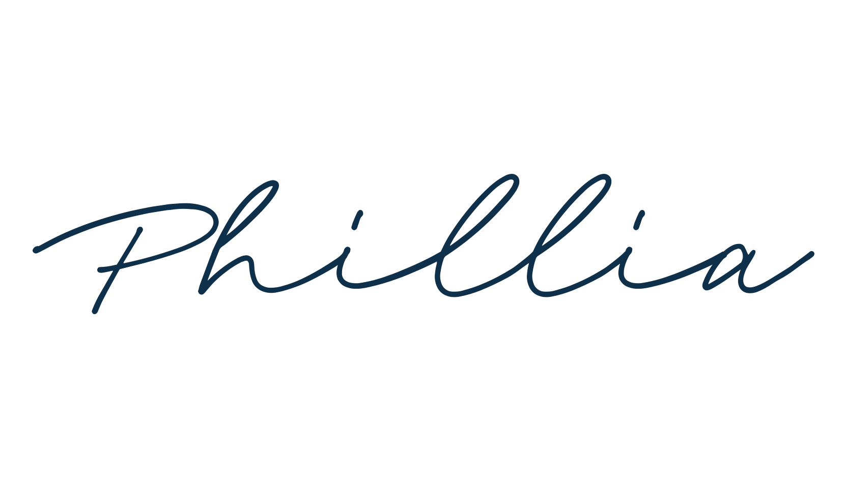 Phillia, script handwritten fancy decorative calligraphy font preview