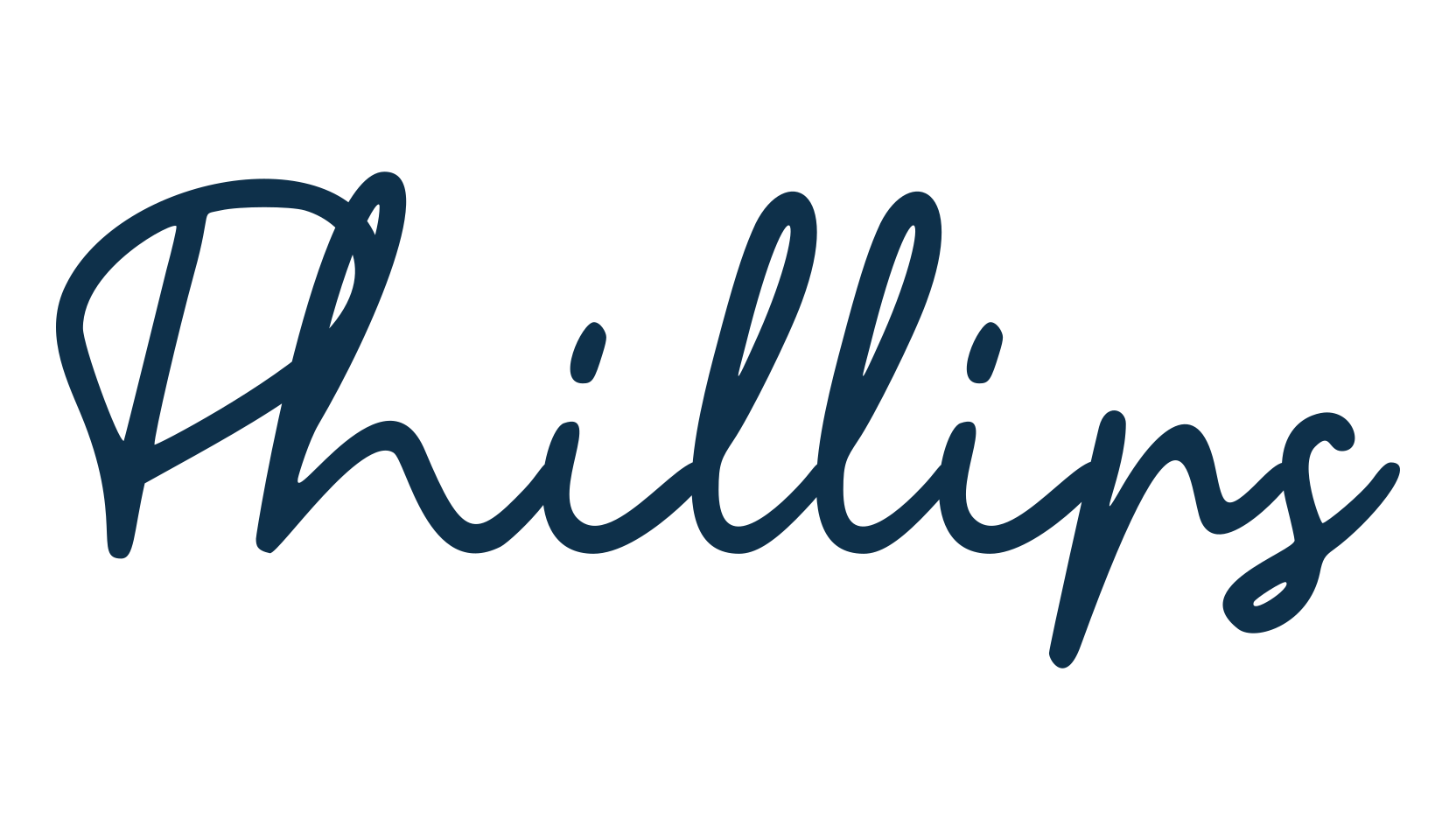 Phillips, handwriting font preview