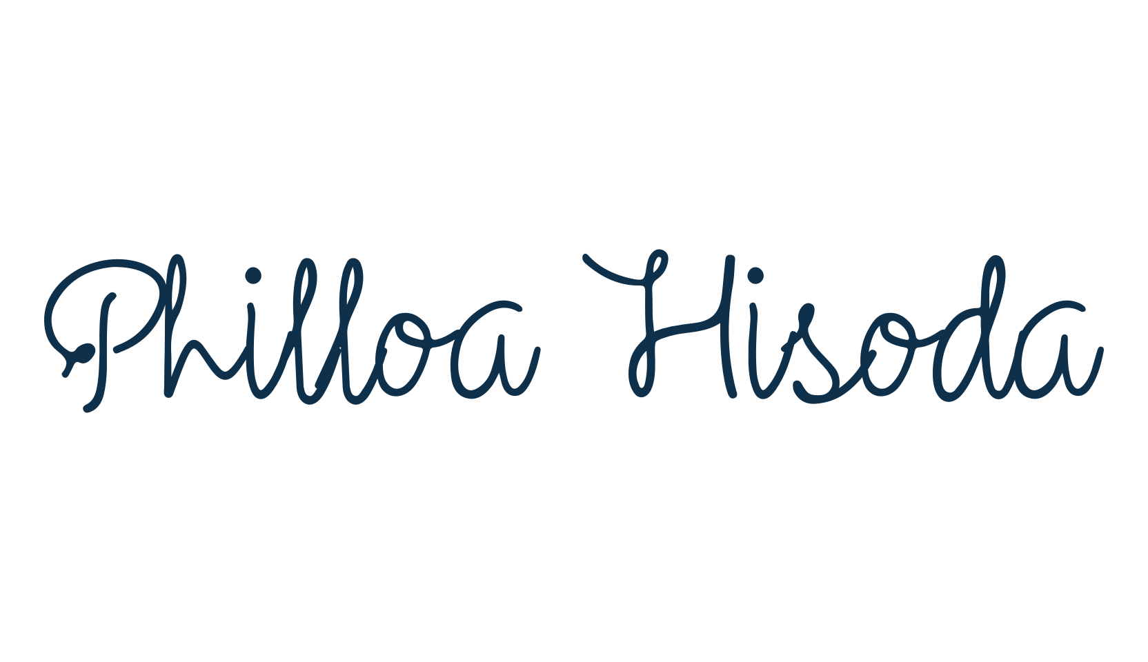 Philloa Hisoda, script handwritten fancy decorative calligraphy font preview