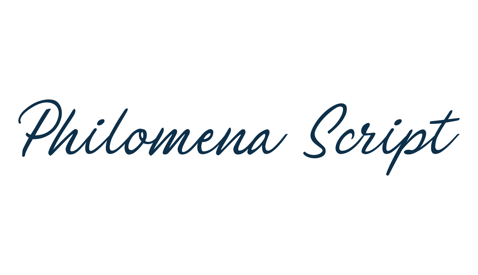 Philomena Script, script handwritten fancy decorative calligraphy font preview
