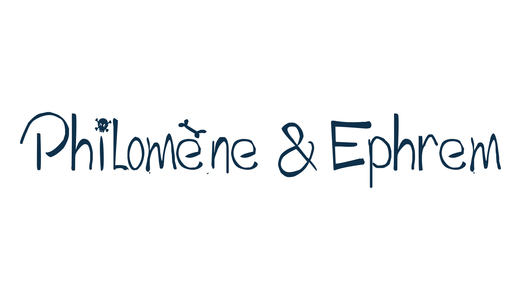 Philomène & Ephrem, fancy cartoon decorative font preview