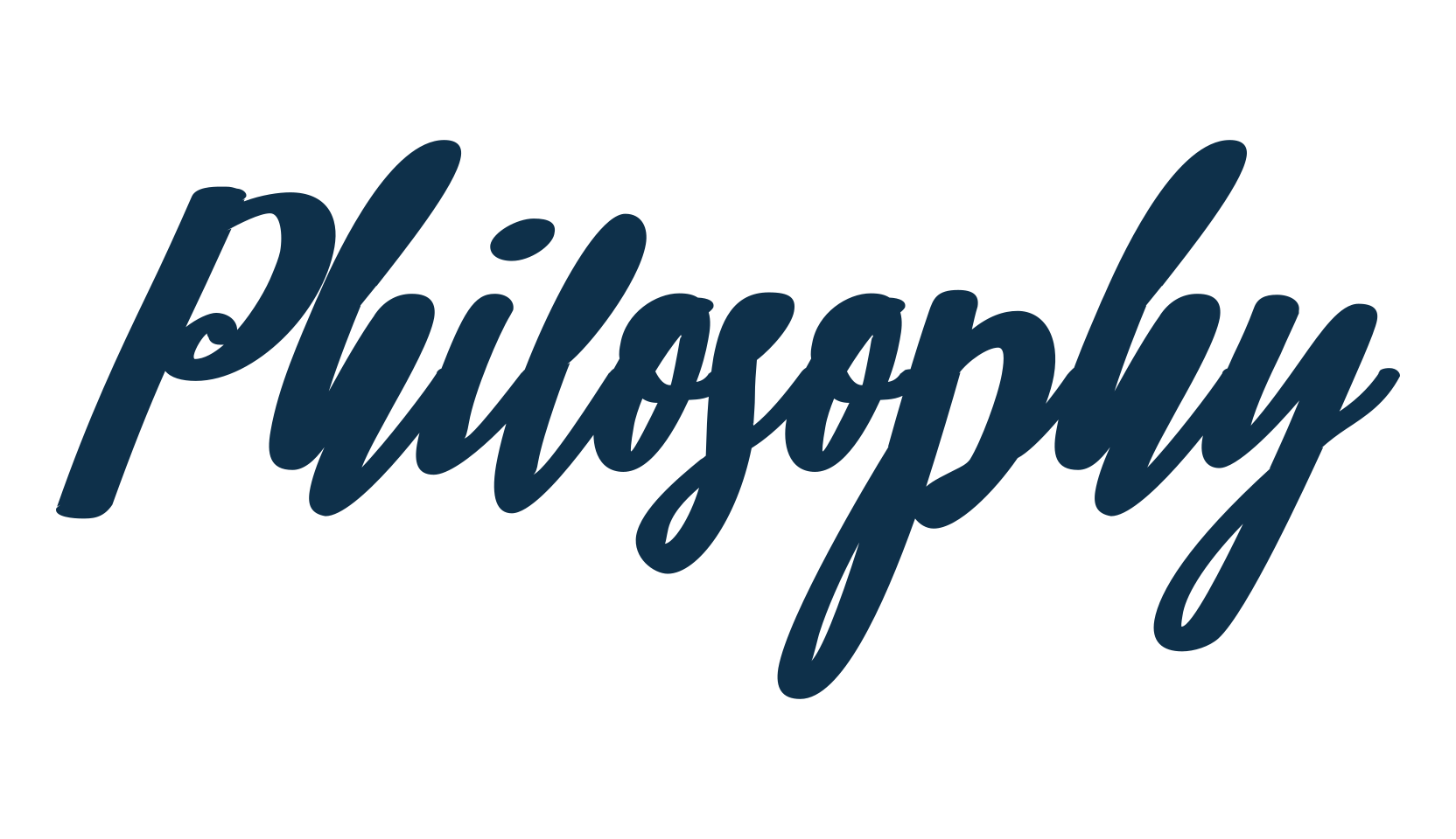 Philosophy, handwriting font preview