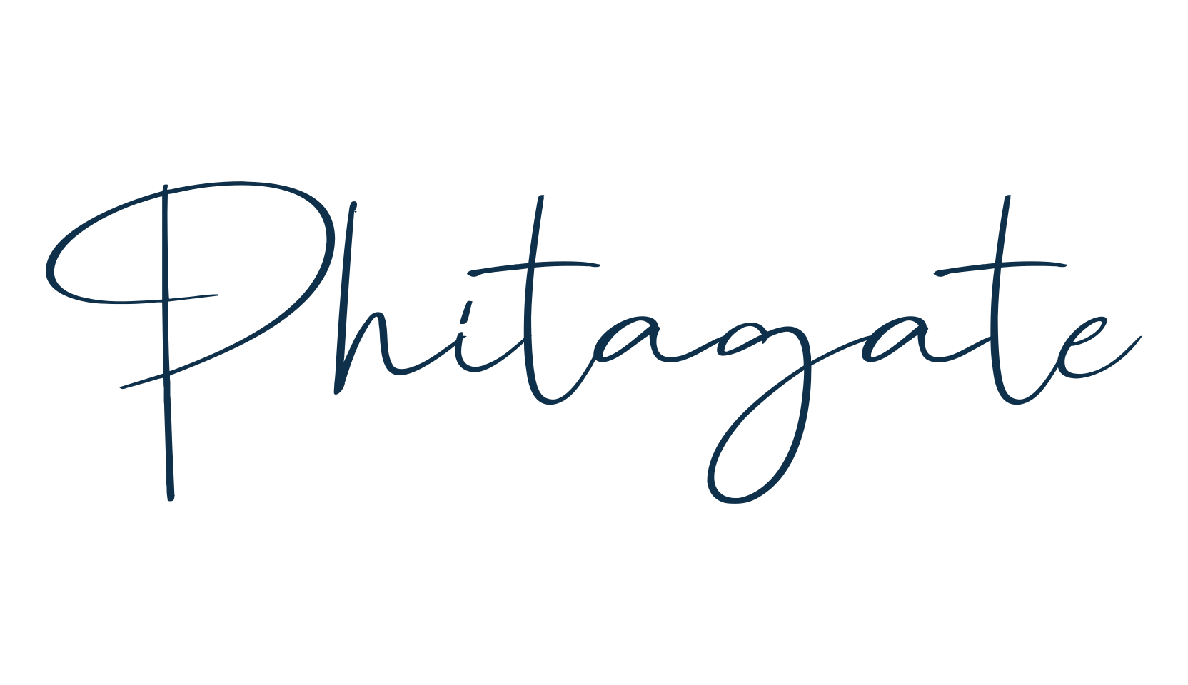 Phitagate, script handwritten fancy decorative calligraphy font preview