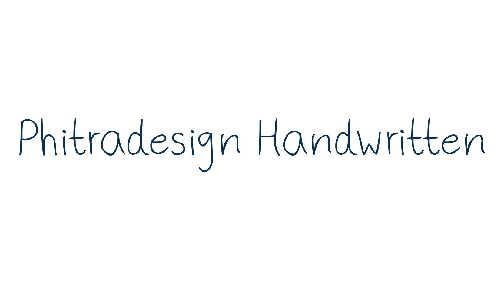 Phitradesign Handwritten, handwriting font preview