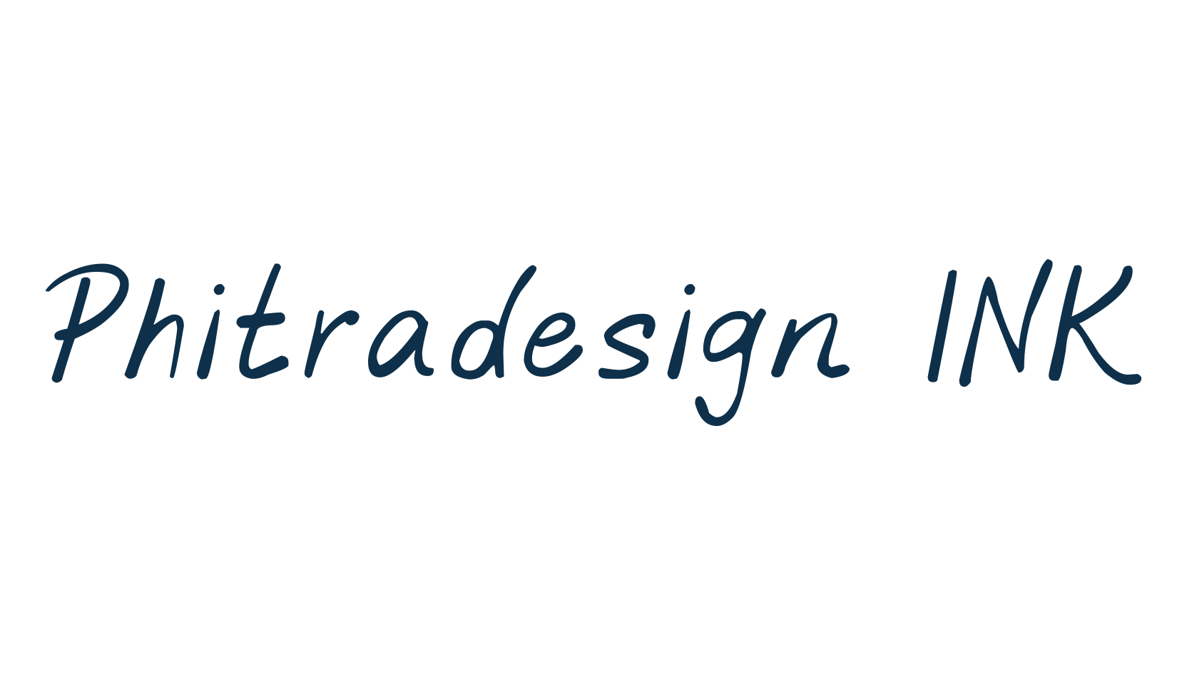 Phitradesign INK, script handwritten fancy decorative calligraphy font preview