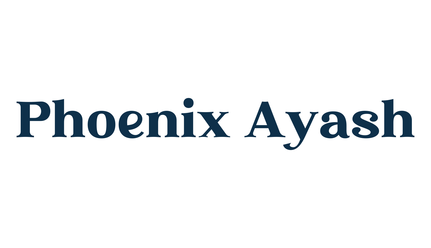 Phoenix Ayash, basic serif font preview