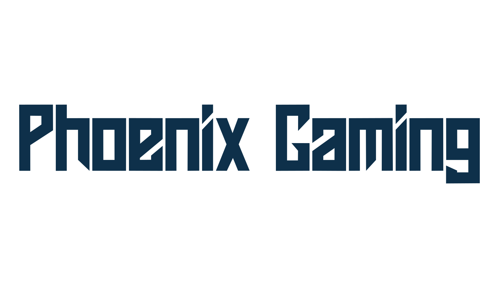 Phoenix Gaming, techno sci-fi font preview