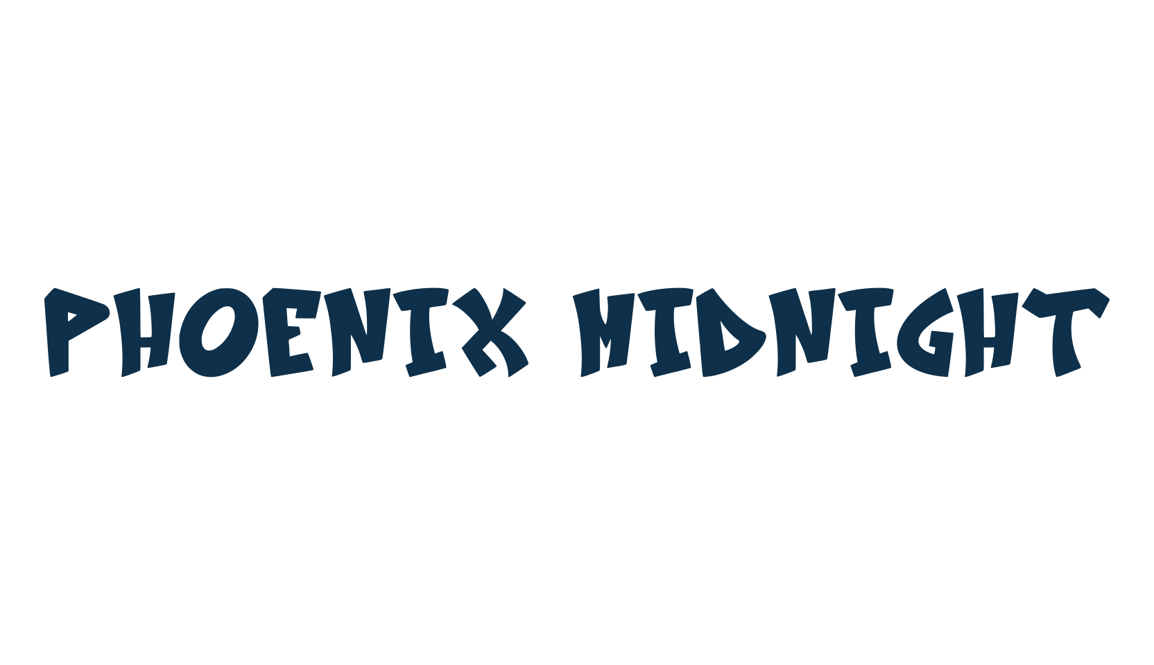 Phoenix Midnight, script graffiti fancy decorative calligraphy font preview