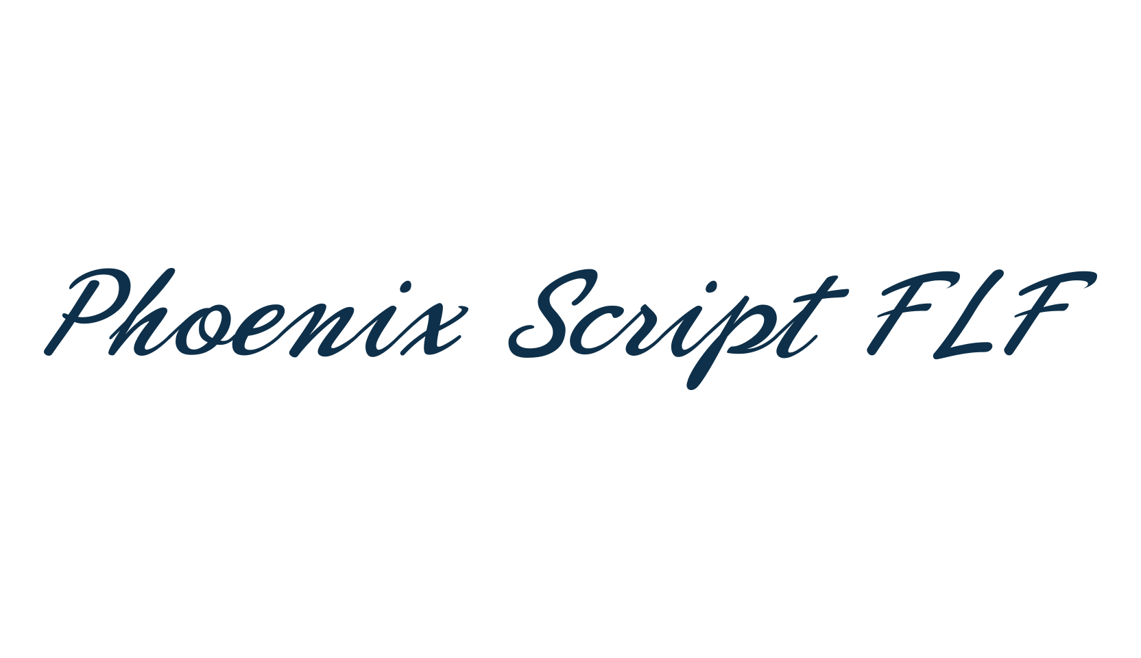 Phoenix Script FLF, various font preview