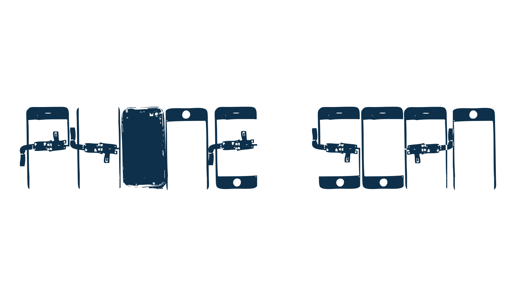 Phone Scan, decorative font preview