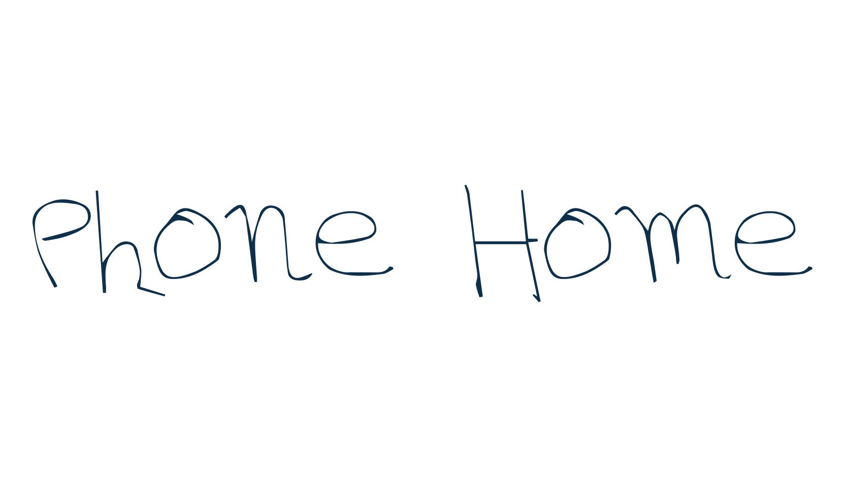 Phone Home, script handwritten fancy decorative calligraphy font preview