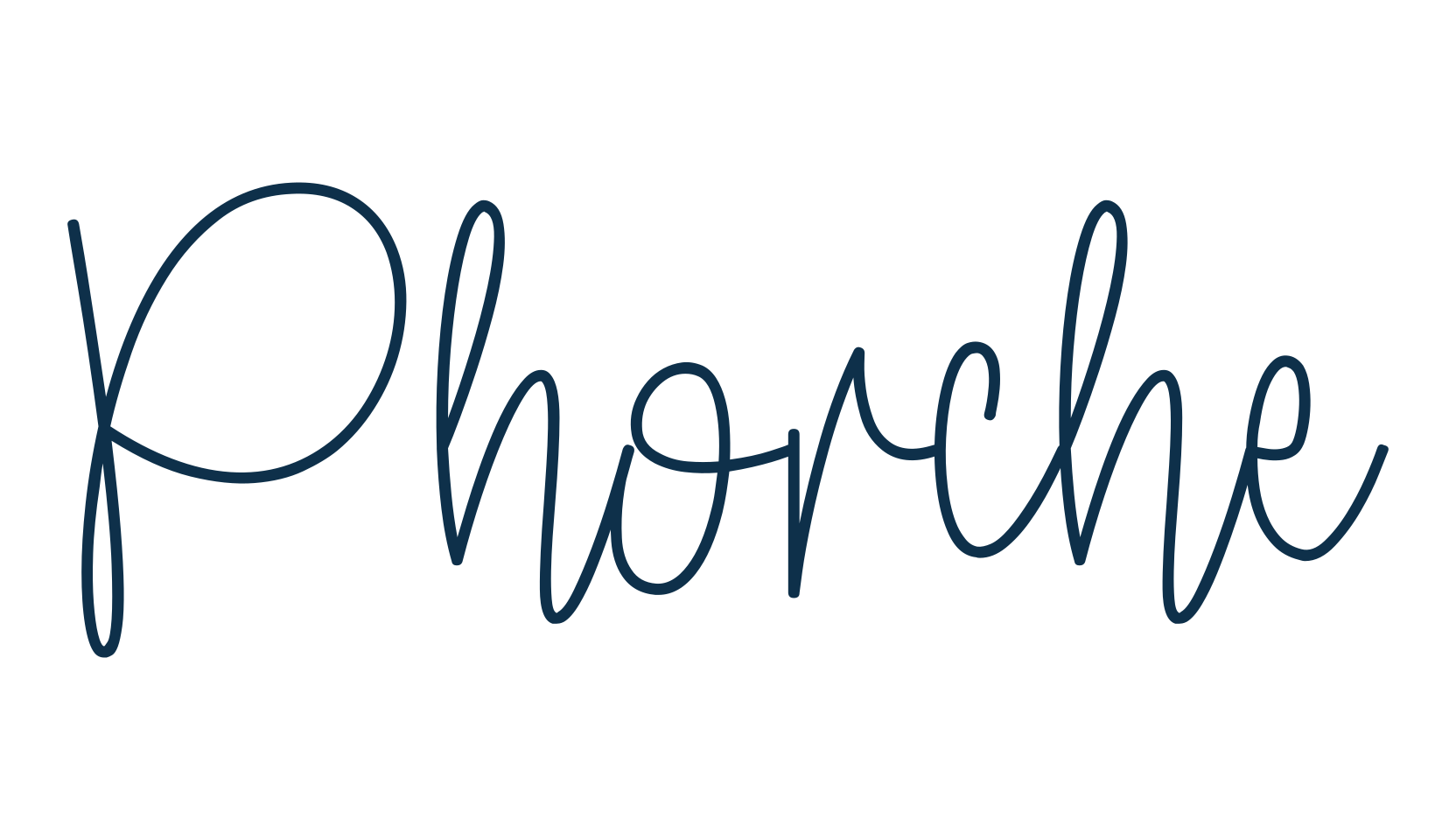 Phorche, script handwritten fancy decorative calligraphy font preview
