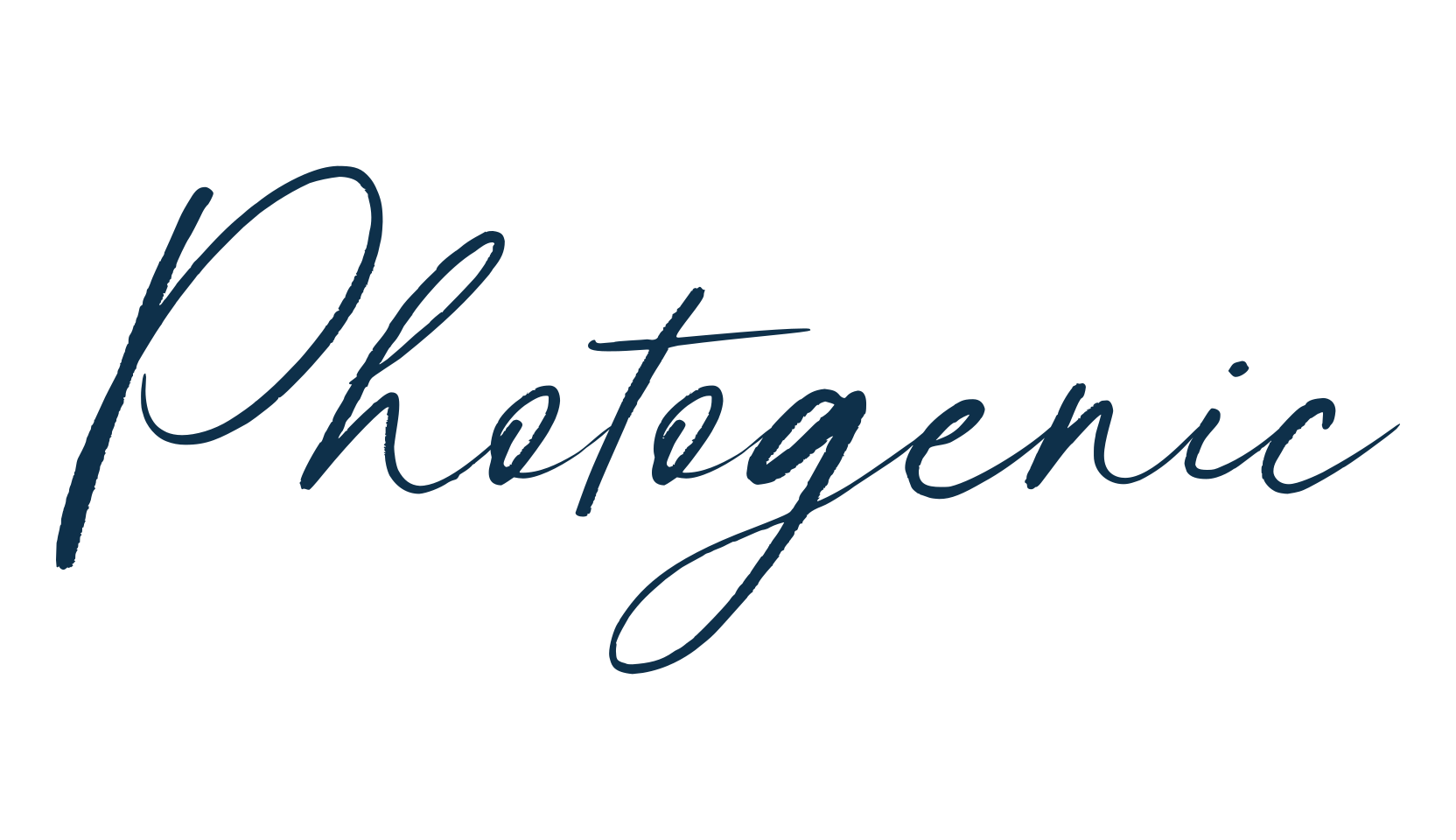 Photogenic, handwriting font preview
