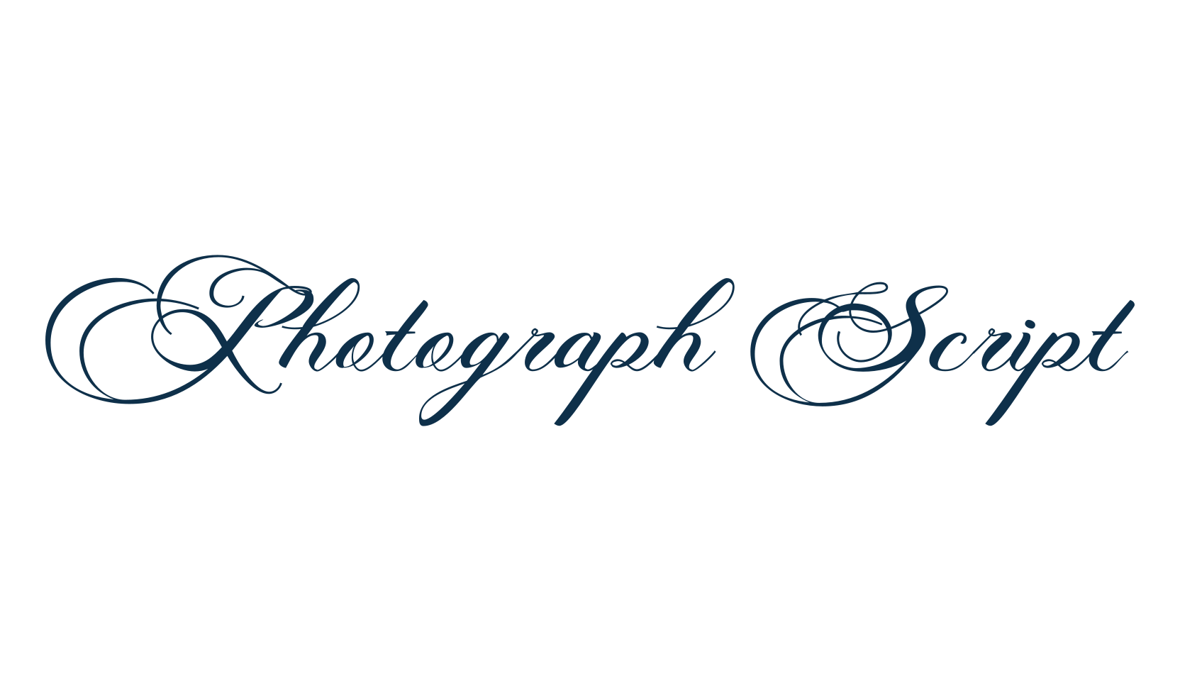 Photograph Script, script calligraphy fancy decorative font preview