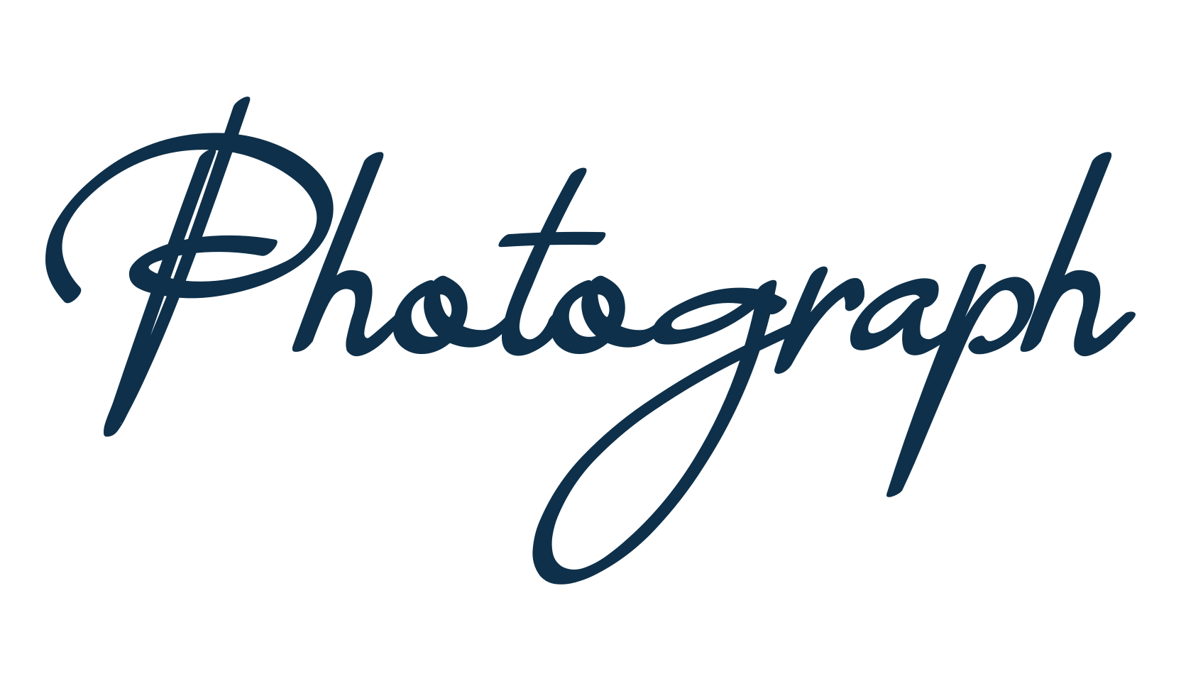 Photograph, handwriting font preview