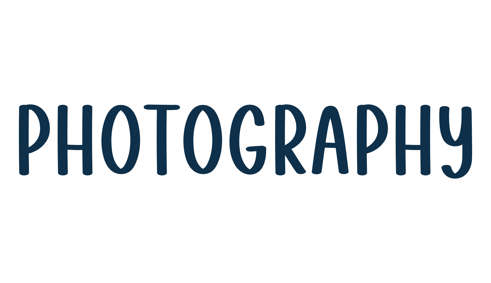 Photography, handwriting font preview